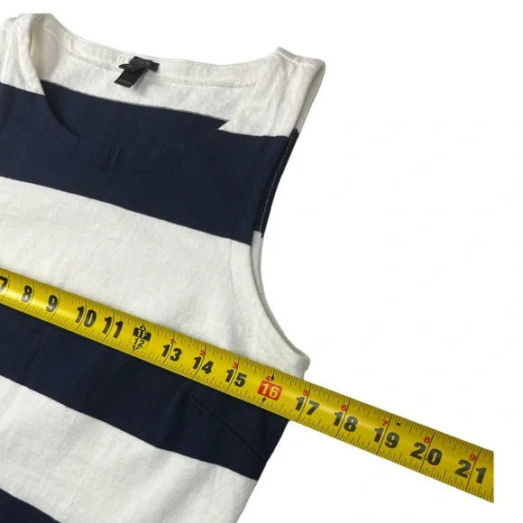 J. Crew Women's Navy/White Striped Cropped Tank Top XS/Rugby Knit Wrap Skirt XXS - Picture 5 of 15